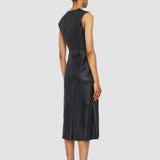 Black Kosma Leather Stretch Dress - Joseph