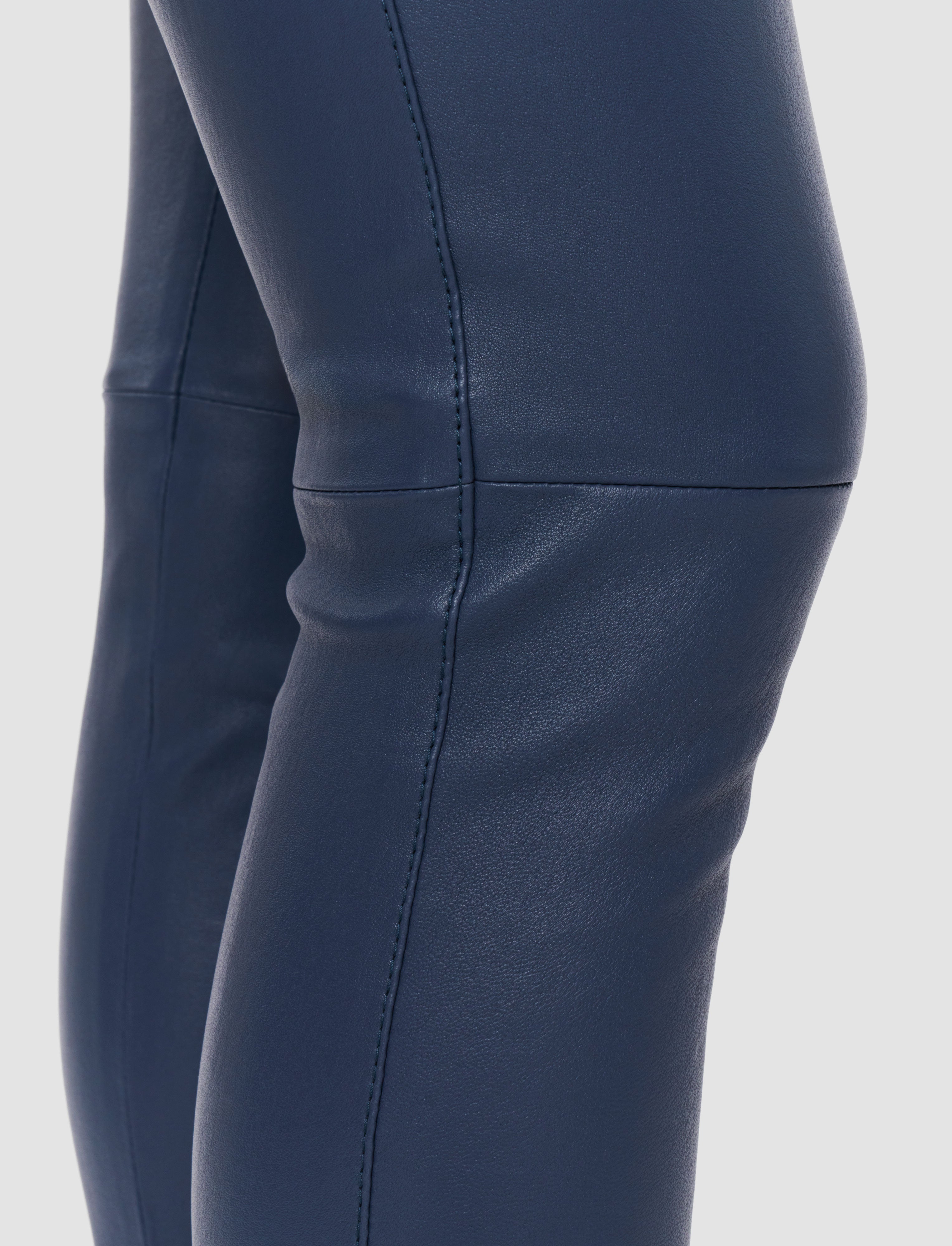 blue-leather-stretch-leggings-JOSEPH