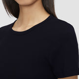 Black Jersey Rib T-Shirt - Joseph