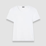 White Jersey Rib T-Shirt - Joseph