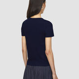 Blue Jersey Rib T-Shirt - Joseph