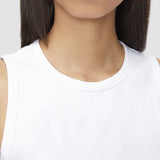 White Jersey Rib Tank Top - Joseph