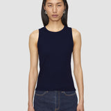 Blue Jersey Rib Tank Top - Joseph