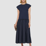 Blue Poplin Jersey Dress - Joseph