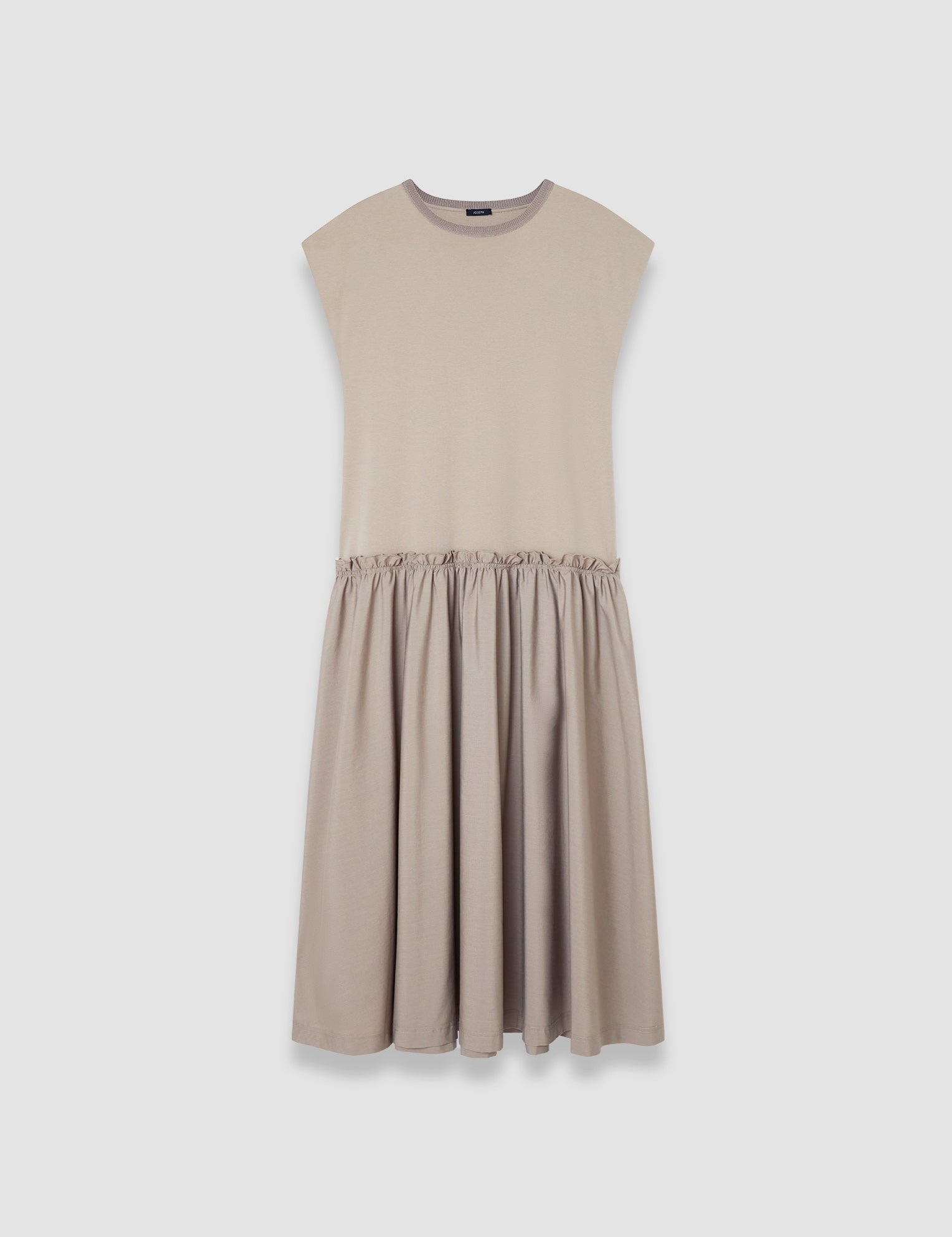 Grey Poplin Jersey Dress - Joseph