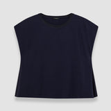 Blue Poplin Jersey T-Shirt - Joseph