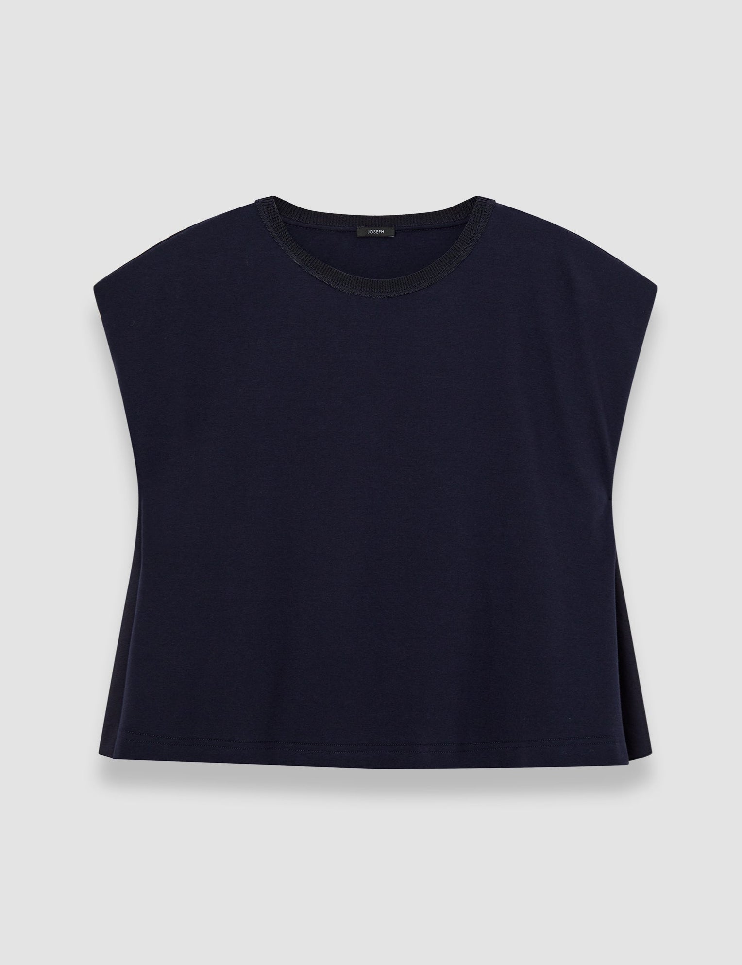 Blue Poplin Jersey T-Shirt - Joseph