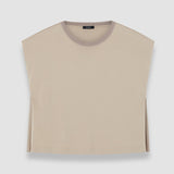 Grey Poplin Jersey T-Shirt - Joseph