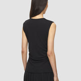 Black Pajol Crepe Jersey Top - Joseph