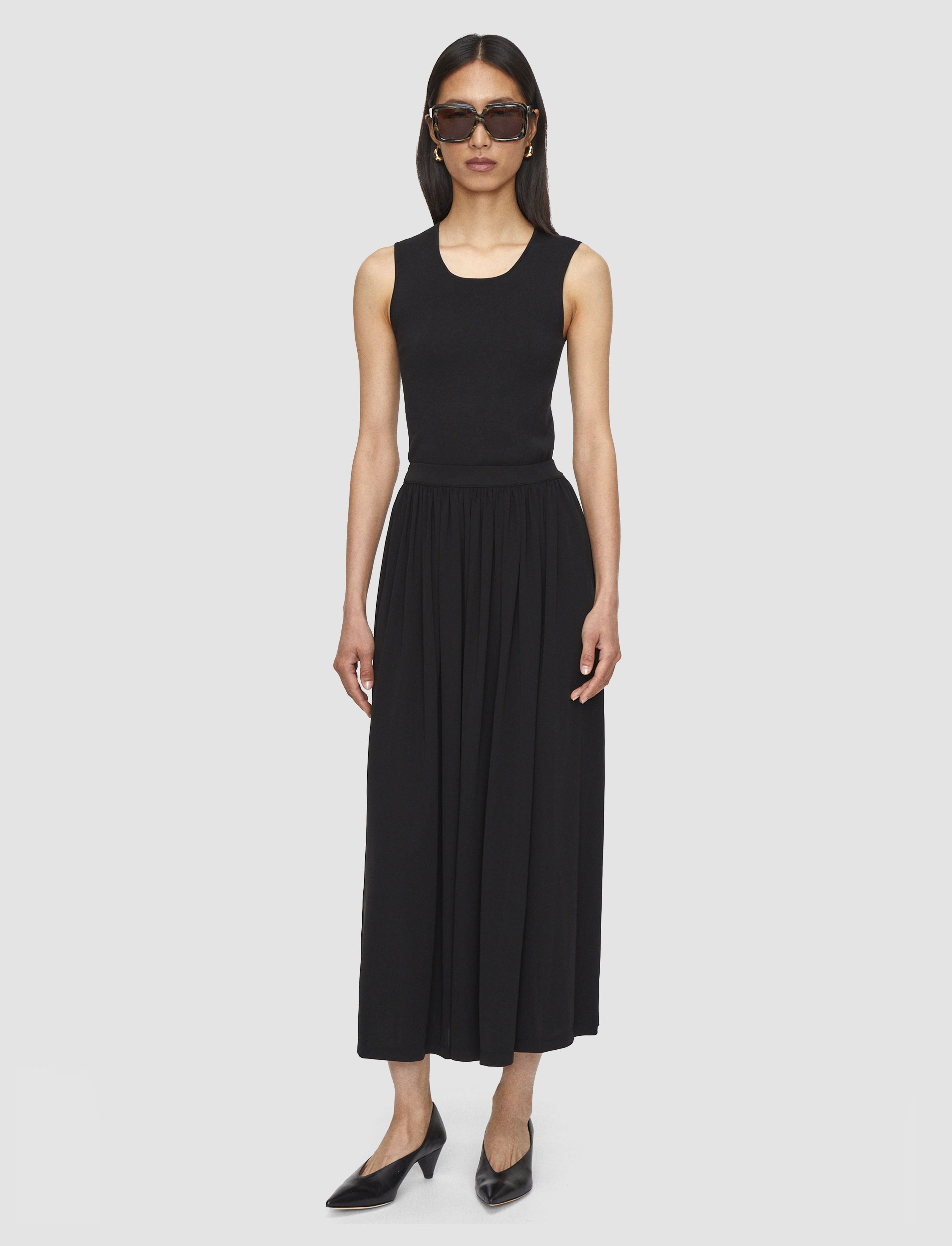 black-vidal-crepe-jersey-skirt-JOSEPH