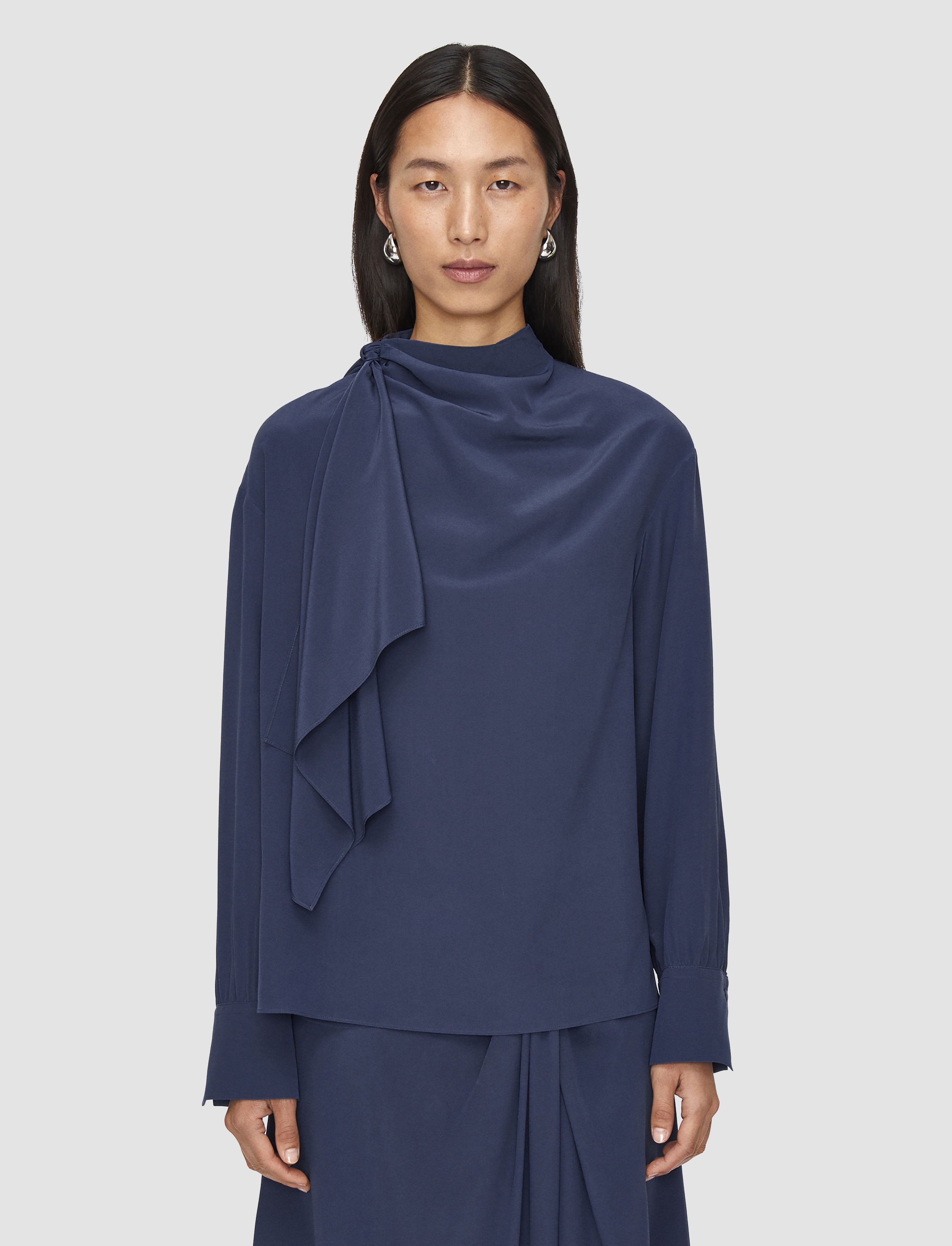 blue-juliana-crepe-de-chine-knot-blouse-JOSEPH