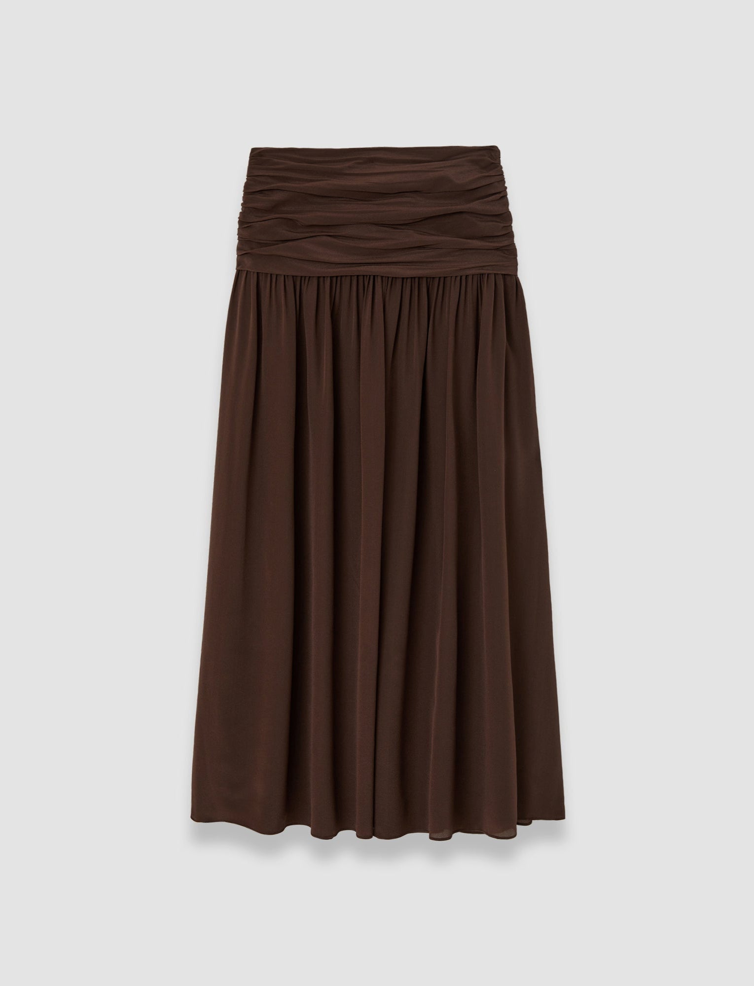 brown-bex-crepe-de-chine-silk-skirt-JOSEPH