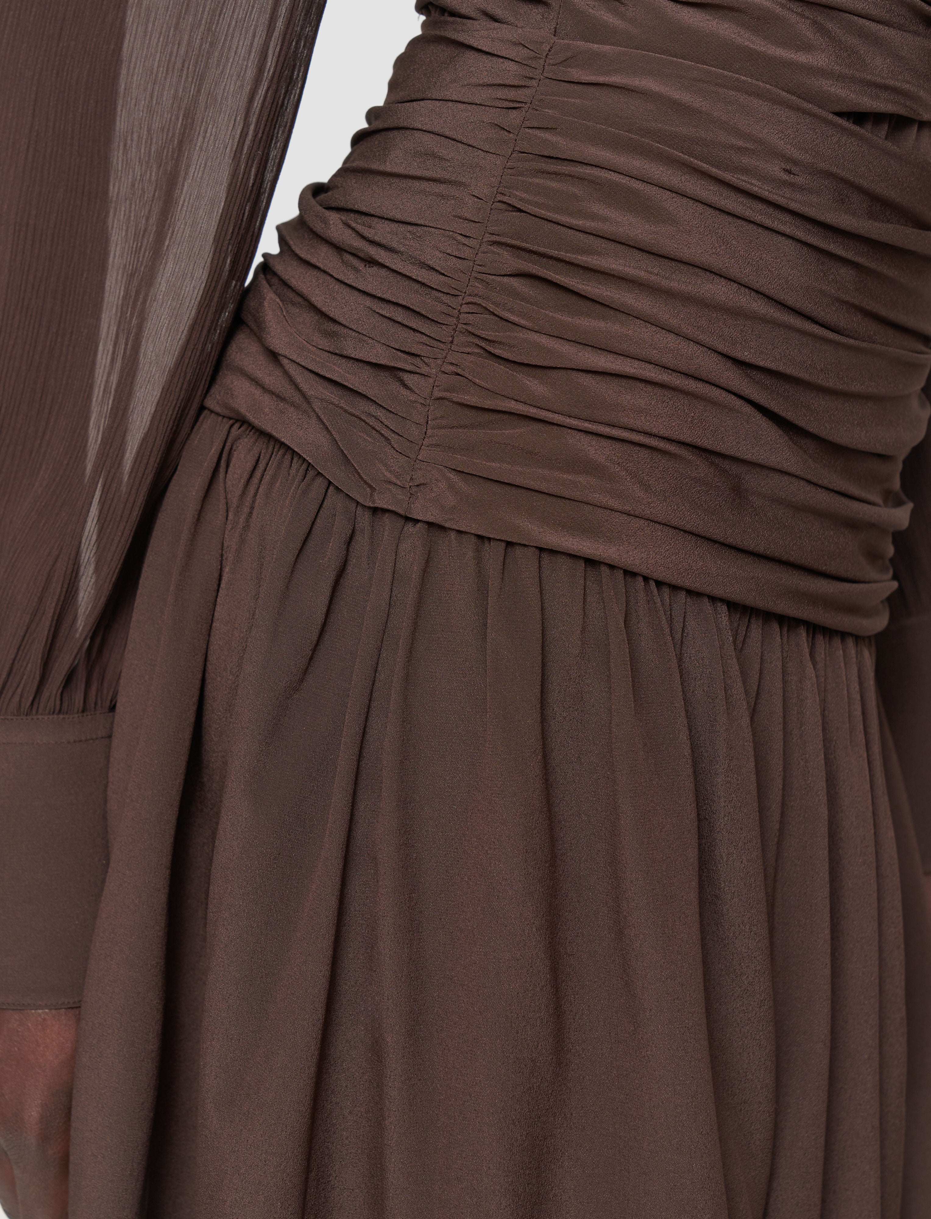 brown-bex-crepe-de-chine-silk-skirt-JOSEPH