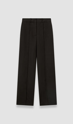 Black Jnane Cotton Linen Trousers - Joseph