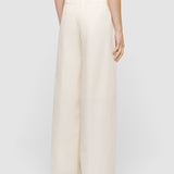 White Jnane Cotton Linen Trousers - Joseph