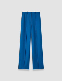 Blue Jnane Linen Blend Trousers - Joseph