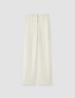 White Jnane Linen Blend Trousers - Joseph