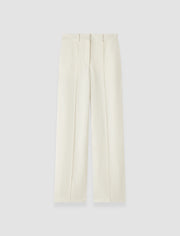 White Jnane Linen Blend Trousers - Joseph