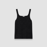 Black Joann Textured Milano Tank Top - Joseph