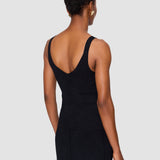 Black Joann Leopard Jacquard Milano Tank Top - Joseph