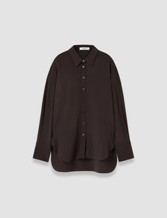 Brown Joe Crepe de Chine Silk Blouse - Joseph