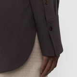 Brown Joe Crepe de Chine Silk Blouse - Joseph