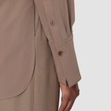 Brown Joe Crepe de Chine Silk Blouse - Joseph