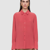 Pink Joe Crepe de Chine Silk Blouse - Joseph