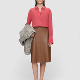 Pink Joe Crepe de Chine Silk Blouse - Joseph