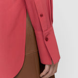 Pink Joe Crepe de Chine Silk Blouse - Joseph