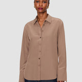 Purple Joe Crepe de Chine Silk Blouse - Joseph