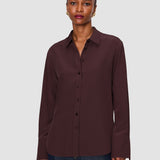 Purple Joe Crepe de Chine Silk Blouse - Joseph