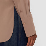 Purple Joe Crepe de Chine Silk Blouse - Joseph