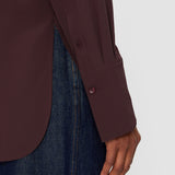 Purple Joe Crepe de Chine Silk Blouse - Joseph