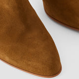 Brown Jolie Suede Knee High Heeled Boots - Joseph