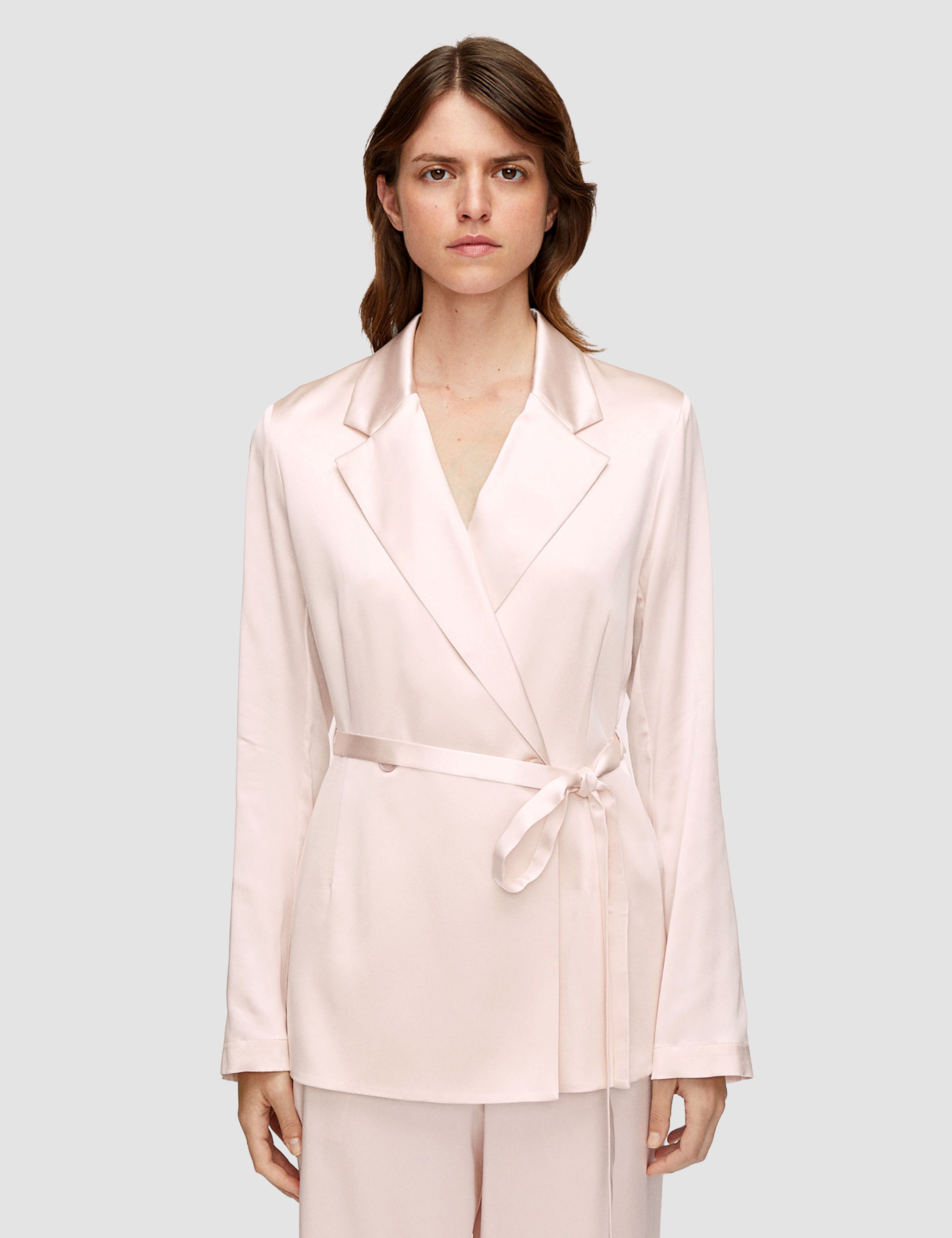 Pink Joubert Silk Satin Jacket - Joseph