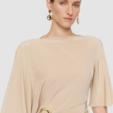 Beige Joya Satin Twill Dress - Joseph