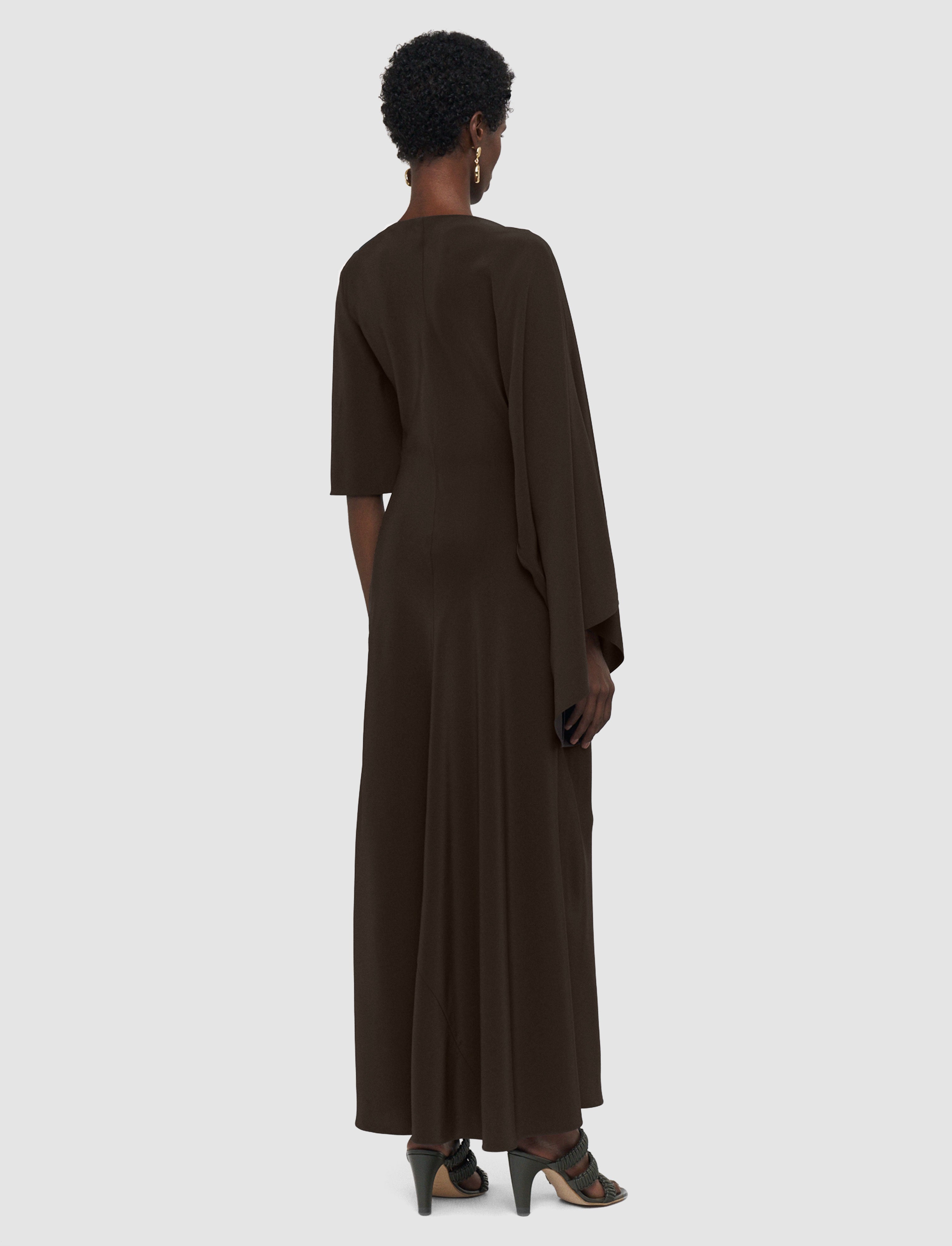 brown-joya-satin-twill-dress-JOSEPH