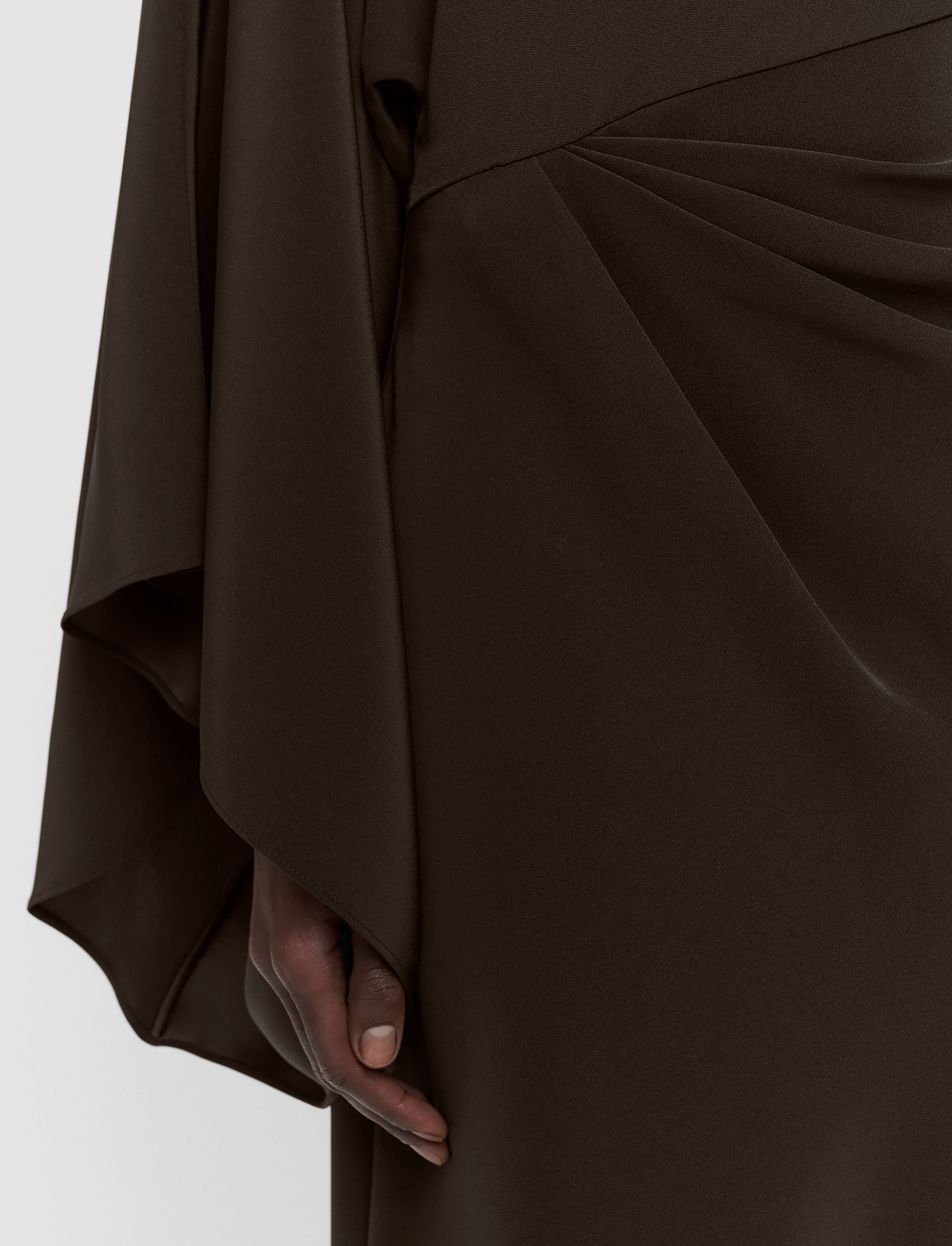 brown-joya-satin-twill-dress-JOSEPH