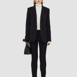 Black New Eliston Gabardine Stretch Trousers - Joseph