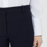 Blue New Eliston Gabardine Stretch Trousers - Joseph