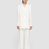 White Wool Viscose Chapone Jacket - Joseph