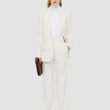 White Comfort Cady Morissey Trousers - Joseph