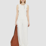 White Comfort Cady Morissey Trousers - Joseph