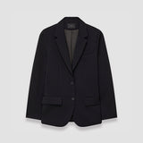 Black Tailoring Wool Stretch Jackie Jacket - Joseph