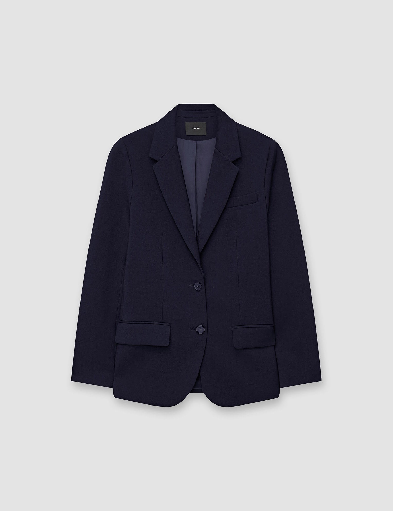 Blue Tailoring Wool Stretch Jackie Jacket - Joseph