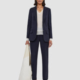 Blue Tailoring Wool Stretch Jackie Jacket - Joseph