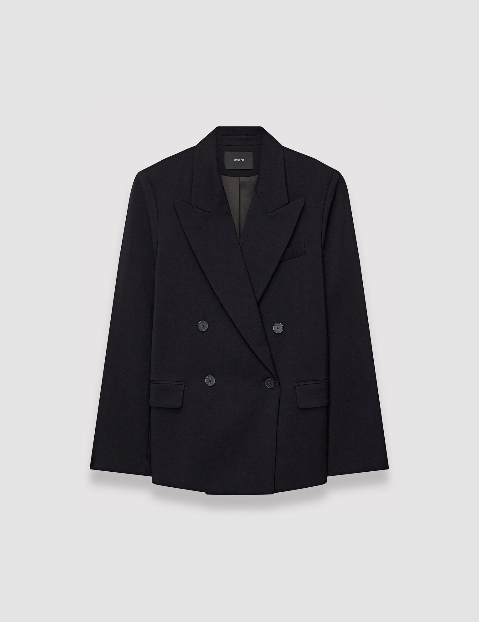 Black Jaden Tailoring Wool Stretch Jacket - Joseph