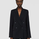 Black Jaden Tailoring Wool Stretch Jacket - Joseph