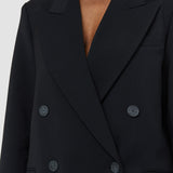 Black Jaden Tailoring Wool Stretch Jacket - Joseph